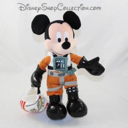 Peluche Mickey déguisé en pilote DISNEY Star Wars X-wing 29 cm