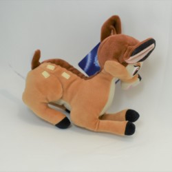 Peluche Bambi NICOTOY Disney couché biche marron 17 cm