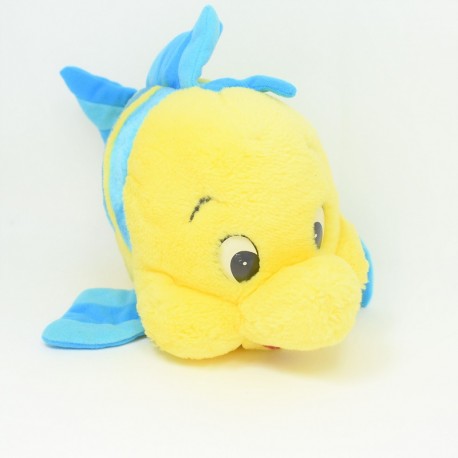 Disney Polochon Pescado La Pequeña Sirena Amarilla Azul 33 cm