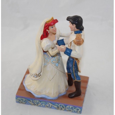 Figurine Ariel et son prince DISNEY TRADITIONS Jim Shore Showcase mariage La Petite sirène