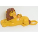 Figurine Mufasa et Simba DISNEY Le roi lion pvc 11 cm
