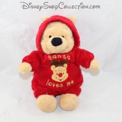 Winnie the cub DISNEY Santa loves me red pyjamas 2005 22 cm