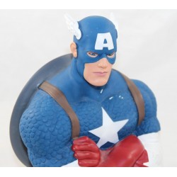 Tirelire super héros MARVEL Captain America grande figurine buste Pvc 19 cm