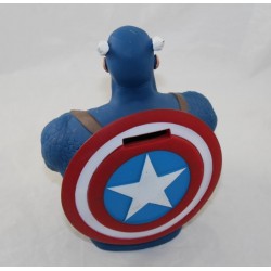 Tirelire super héros MARVEL Captain America grande figurine buste Pvc 19 cm