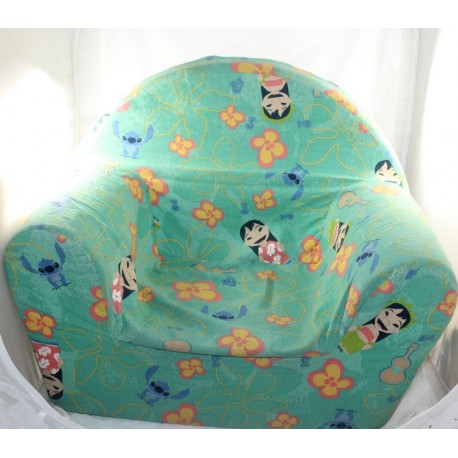 Lilo and Stitch club chair in orange polyester green