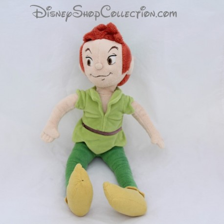 Bambola di peluche Peter Pan DISNEYLAND PARIS piuma a sinistra 45 cm