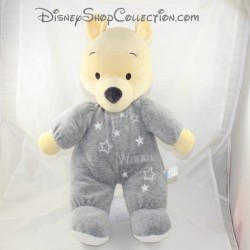 Peluche Winnie l'ourson NICOTOY Disney pyjama gris étoile 45 cm