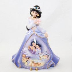 Figura de porcelana Jasmine DISNEY Bradford Ediciones Bell Aladdin vestido morado EL