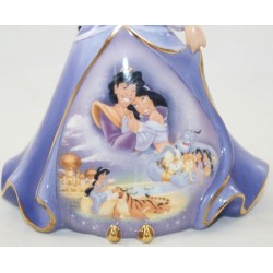Porcelain Figure Jasmine DISNEY Bradford Editions Bell Aladdin purple dress EL