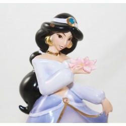 Figurine porcelaine Jasmine DISNEY Bradford Editions Bell Aladdin robe mauve EL