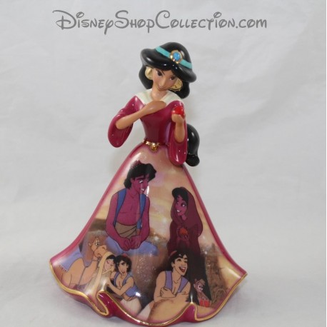 Figurine porcelaine Jasmine DISNEY Bradford Editions Bell Aladdin robe mendiante EL
