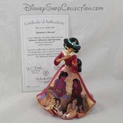 Figura de porcelana Jasmine DISNEY Bradford Ediciones Bell Aladdin BEGGAR vestido EL