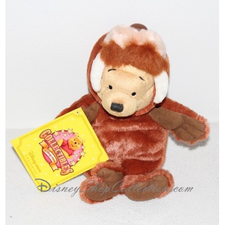 Peluche Winnie l'ourson DISNEY STORE Morse marron 22 cm