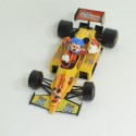 Figurine Mickey BURAGO voiture de course jaune Formule 1 Racing 1/24