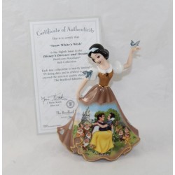 Figura de porcelana Blancanieves DISNEY Bradford Ediciones Bell edición limitada vestido marrón