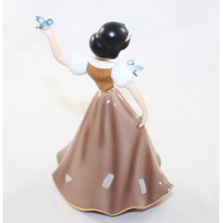 Figurine porcelaine Blanche-Neige DISNEY Bradford Editions Bell robe marron édition limitée