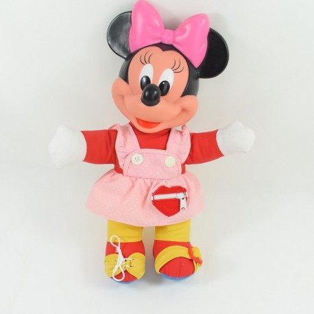 Puppe kleiden Minnie DISNEY MATTEL Vintage rosa rot 38 cm