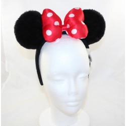 Serre-tête Minnie DISNEY PARKS oreilles de Minnie Mouse noeud rouge Disney
