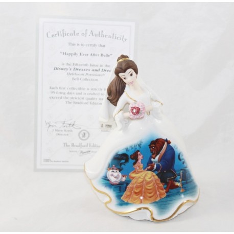 Porzellan-Figur Belle DISNEY Bradford Editions Bell Die Schöne und die Braut Braut Limited Edition