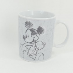 Mug Mickey DISNEY Graustift Zeichnung weiß schwarz 10 cm