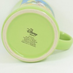 Mickey Mug y Pluto DISNEY STORE taza de cerámica blanca verde 12 cm