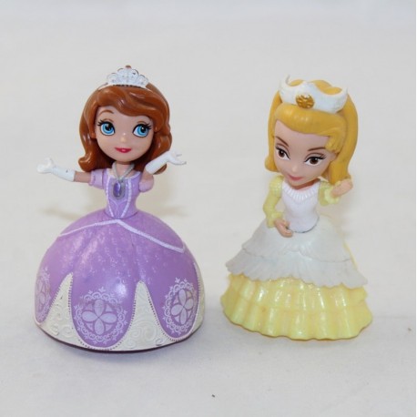 Lotto di 2 figurine Principessa Sofia DISNEY Sofia e sua sorella Amber