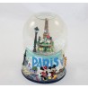 Snowglobe Mickey Minnie DISNEYLAND PARIS Paris Eiffel Tower 13 cm