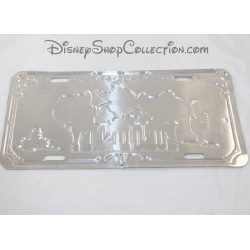 METAL plate EURO DISNEY Donald, Goofy and Mickey cow boy Far West relief 3D 30 cm
