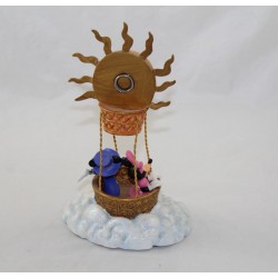 Figurine porte photo Mickey Minnie DISNEYLAND PARIS résine montgolfière soleil 19 cm