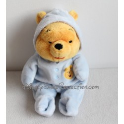 Plush Winnie the Pooh DISNEY onesie Pajamas blue 30 cm NICOTOY