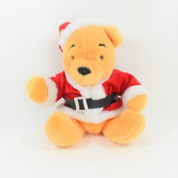 Peluche Winnie l'ourson DISNEYLAND PARIS déguisé en Père Noel 26 cm