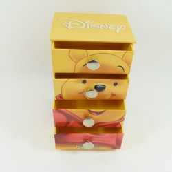 Commode Winnie l'ourson DISNEY boîte à bijoux tiroirs jaune
