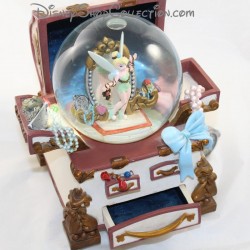 Snow globe musical DISNEY La Fée Clochette Tinker Bell boire à bijoux boule à neige 19 cm