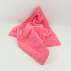Doudou flach Minnie DISNEY STORE Quadrat rot Pois rosa 34 cm