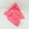 Doudou flat Minnie DISNEY STORE square red pink peas 34 cm