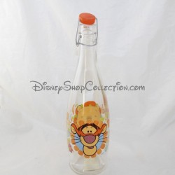 DISNEY Glass Water Bottle Winnie the Pooh e Orange Tigger 34 cm