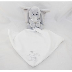 Pañuelo Doudou Dumbo DISNEY STORE elefante gris blanco Bebé 40 cm