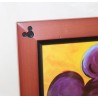 Telaio legno Mickey WALT DISNEY pop art pittura marrone 8 x 10