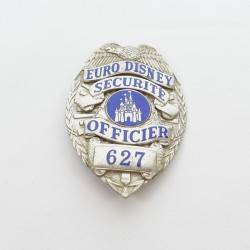 Badge ufficiale di sicurezza EURO DISNEY metallo smaltato 1992