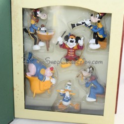 Libro Storybook Band Leader DISNEY Christmas Collection set 6 ornamenti resina figurine Storia libro 8 cm