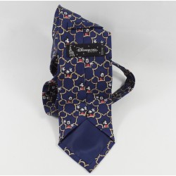Mickey Mouse DISNEYLAND PARIS hombre marino 100% corbata de seda