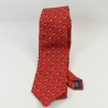 Donald DISNEYLAND PARIS hombre rojo 100% corbata de seda