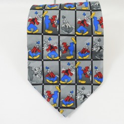 Dingo DISNEY uomo grigio Mickey Unlimited 100% cravatta in poliestere