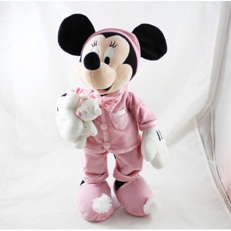 Peluche Minnie DISNEYLAND PARIS pink teddy bear pyjama 45 cm