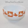 Mickey-Mouse-Schale DISNEYLAND PARIS Friese weiß und keramik-orange Disney 8 cm