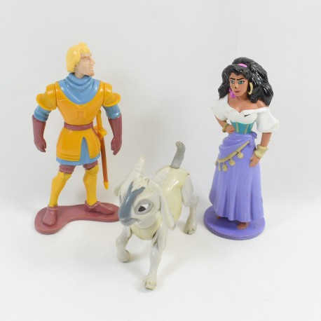 Set di 3 figure Il gobbo di Notre Dame DISNEY Esmeralda, Phoebus e Djali