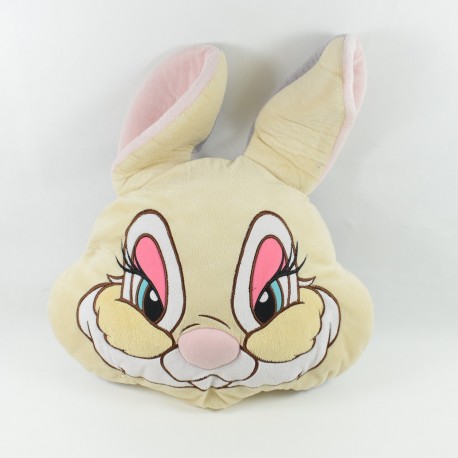 Large reversible cushion Pan Pan DISNEY STORE Miss Bunny Bambi 35 cm