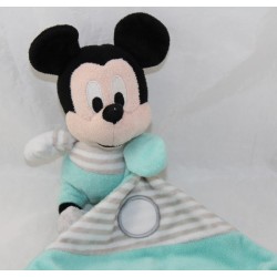 Doudou handkerchief Mickey DISNEY NICOTOY green grey 35 cm