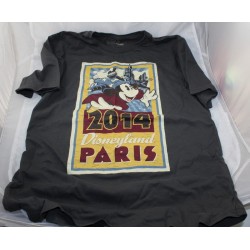T-shirt pour adulte DISNEYLAND PARIS Mickey 2014 noir taille M
