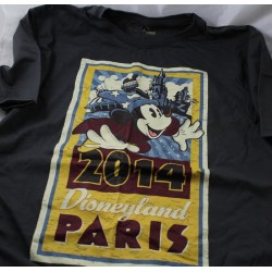2014 black-size M-size DISNEYLAND PARIS Mickey T-shirt per adulti